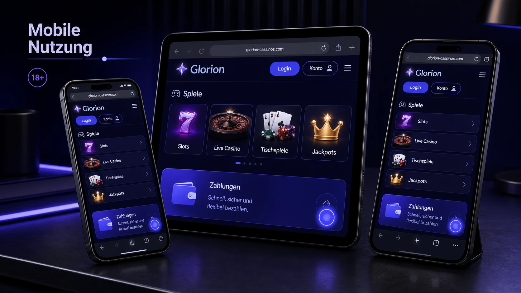 Glorion Casino App und mobile Nutzung